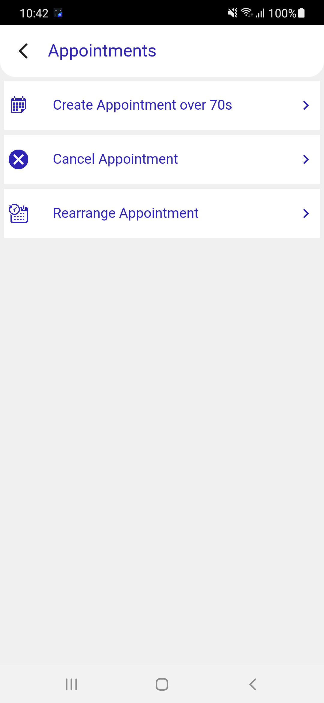 Hospital app appointments