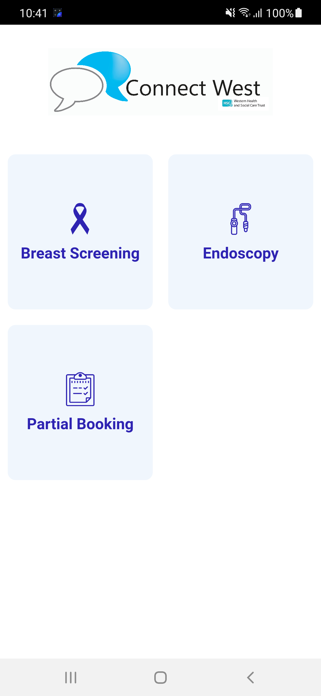 Hospital app dashboard